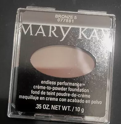 Mary Kay Endless Performance  Creme To Powder Foundation Bronze 5 • $11.10