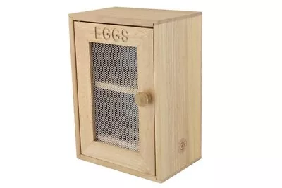 2 Tier Wooden Chicken Egg Holder Cupboard Cabinet Kitchen Storage Wood Rack • £17.49