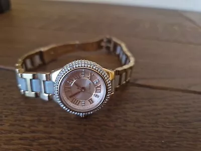 Michael Kors Ladies Camille Rose Gold Plated Bracelet Watch MK4292 • £5.50