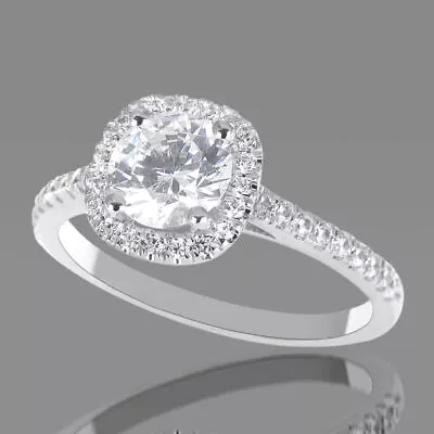 2 1/5 Carat F VS1 Women's Diamond Engagement Ring Round Cut 14K White Gold • $4512.65