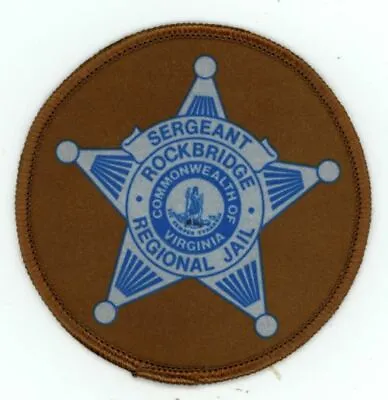 Virginia Va Rockbridge Regional Jail Sergeant Nice 3 Inch Patch Police Sheriff • $2.99