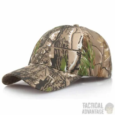 £7.99 • Buy Real Tree Camouflage Baseball Cap Hunting Hat Army Airsoft Oak Leaf Head Cover