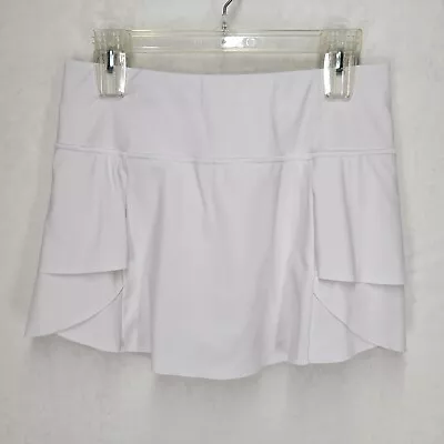 Athleta Womens Small Momentum Skirt Skort Pull On White Athletic Athleisure • $17.73