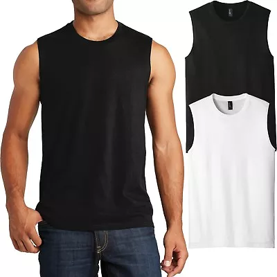 Young Mens Sleeveless T-Shirt Muscle Tank Shooter Cotton Tee XS-XL 2X 3X 4X • $13.99