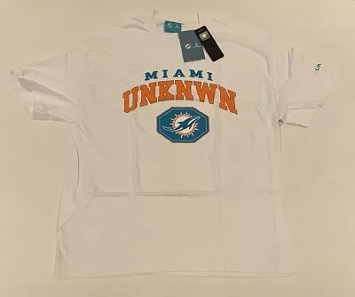 Miami Dolphins UNKNWN White Arch Mens T-Shirt 2XL NFL Exclusive Florida Whiteout • $21.95