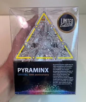 Meffert's Puzzles Pyraminx Crystal 50th Anniversary Limited Edition Uwe Meffert • $27.95