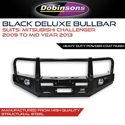 $2062.99 • Buy Dobinsons Classic Black Bull Bar Fits Mitsubishi Challenger 2009 - Mid 2013