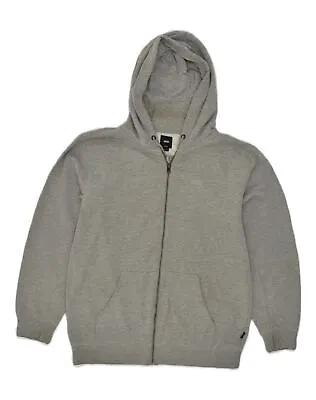 VANS Mens Zip Hoodie Sweater Medium Grey Cotton XY07 • £13.09