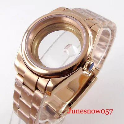 £50.40 • Buy 36MM/39MM Fit NH35 NH36 ETA2824 MIYOTA DG Yellow/Rose Gold PVD Men's Watch Case
