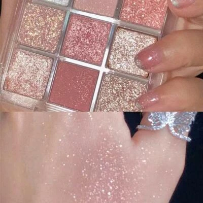 $6.17 • Buy 9 Colors Matte Eyeshadow Palette Makeup Kit Shimmer Glitter Powder Shadow