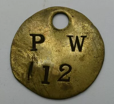 Railway Pay Check Token PW No 112 (Ref469) • £8.64