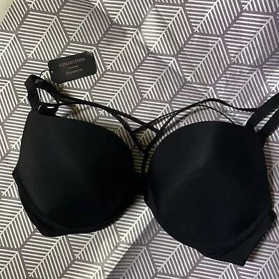 Bras’n’things Sexy Lingerie Intimates Bra 10DD Caged Front Black • $15