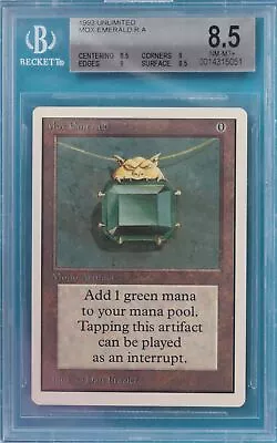 Mox Emerald Unlimited (Reserved List Magic MTG Card) GRADED BGS 8.5 (0014315051) • $6903.99