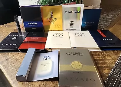 13 Cologne Sampler Lot Of Designer Fragrance Samples For Men With Mesh Bag - NEW • $34.95