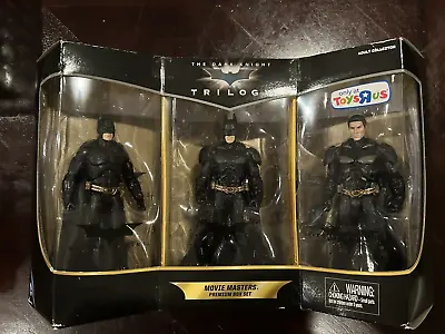 RARE The Dark Knight Trilogy Movie Masters Premium Box Set 3-Pack Toys R Us NEW • $80