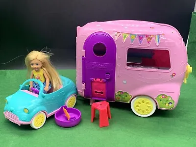 Barbie Club Chelsea Transforming Camper Campervan Toy Playset & Some Accessories • $29.99