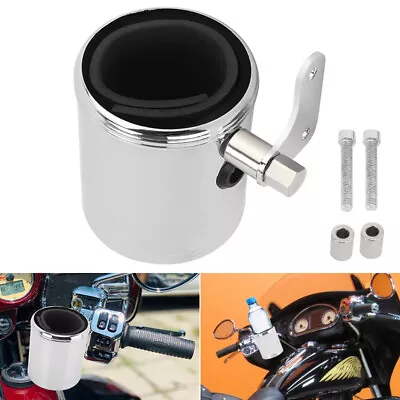 Chrome Motorcycle Cup Holder Drink Bottle Holder For Indian Chieftain Classic • $28.99