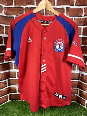 Adidas Y2K Texas Rangers Ian Kinsler MLB Authentic Embroidered Jersey Adult S/M • $30