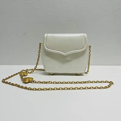 Vintage Vicenza Inc. 1993 Chain Crossbody Hearts Pearl Glossy Shoulder Bag • $122.94