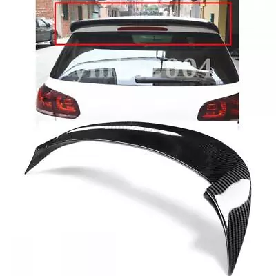 For Volkswagen Golf 6 MK6 GTI 2010-2013 Car Rear Roof Spoiler Wing Carbon Fiber • $108.99