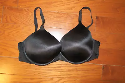 38c ❤️ Biofit Victoria's Secret ❤️ Vintage Push Up Demi Satin Black Bra Seamless • $48