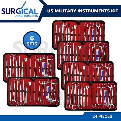 6 Sets 24 US Military Field Style Medic Instrument Kit - Medical Surgical Nurse • $74.99