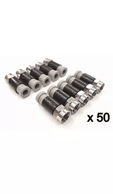 50x Compression F Connectors For Wf65 Ct63 Shotgun Twin Sky Q Sky+hd Cable  • £13.95