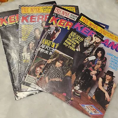 Vintage Kerrang Rock Magazine Lot • $27