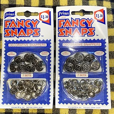 2 Pack Lot New Vintage Prims Fancy Snaps Decorative Snappers Metal Anchor • $5