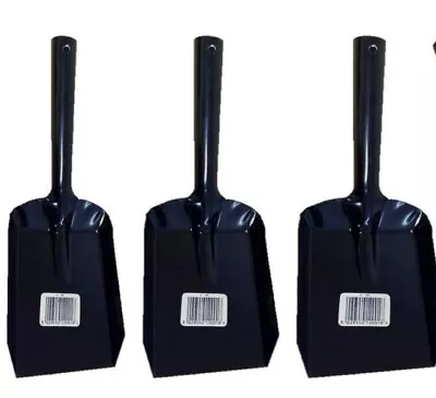 4 5 6   Steel Shovel Black Metal Small Coal Shovel Fire Accessories Ash Dust Pan • £4.98