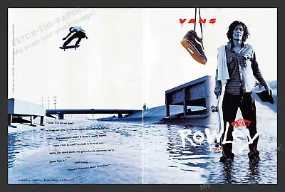 Vans Geoff Rowley Skater Of The Year Athlete 2001 Print Advertisement 2 Page Ad • £10.44