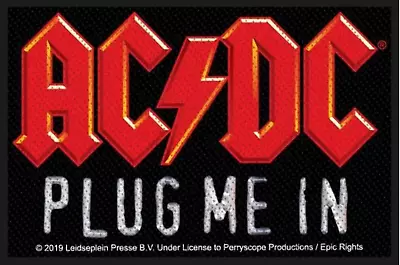 ACDC - Plug Me In (100mm X 70mm) Sew-On Patch • $11.99