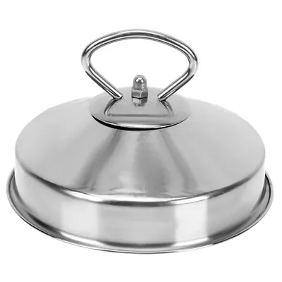  Soup Pot Cover Stainless Steel Steamer Lid Roasting Pan Grill Metal • $12.83