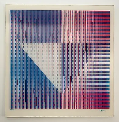 $995 • Buy YAACOV AGAM  Blessing Star  1988 Signed Numbered Agamograph