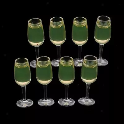 £6.18 • Buy Lots 8 1/12 Scale Mini Wine Glasses Drinking Kit Dolls House Table Decors
