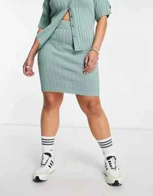 $19.99 • Buy New Knitted Rib Skirt Light Green 18 / 20 / 22 .