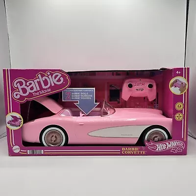 Barbie The Movie Hot Wheels RC Barbie Corvette Remote Control Car Brand New 2023 • $115.48