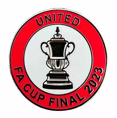 Man United Enamel Pin Badge Fa Cup Final 2023 Souvenir Manchester Derby • £6