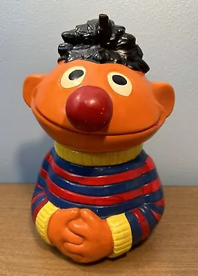 Vintage 1973 Sesame Street Ernie Muppets Cookie Jar Jim Henson • $74.99