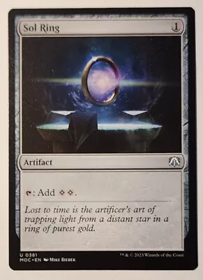 MTG - Sol Ring - MOC 0381 - Commander: March Of The Machine Magic The Gathering • $1.49