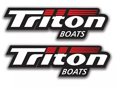 $329.99 • Buy 2X Triton Boats Pair Vinyl Decals *Choose Size* 2 -62  Bass Fishing