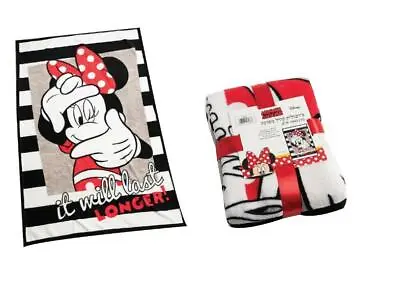 Disney Minnie Mouse Baby Girls Large Soft Fleece Blanket 150x100cm • $51.49