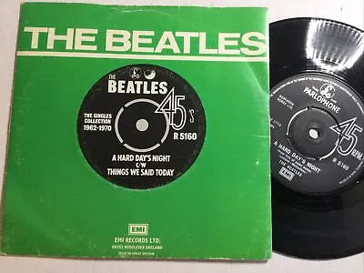 The Beatles: A Hard Days Night / Thinks We Said R5160 7” Vinyl 45 Free UK Post • £8.95