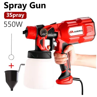 £29.99 • Buy Electric Paint Sprayer 550W Airless Spray Gun Hvlp Handheld Outdoor Garden Fence
