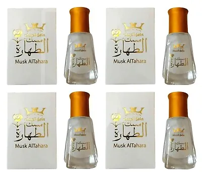 4 X White Musk Al Tahara Saudi Thick Perfume Oil Alcohol Free مسك الطهارة • $19.90