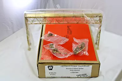 $385 • Buy O Scale -  Brass -  PRR Signal Bridge - 4 Tracks - Precision Scale 15353 - Korea