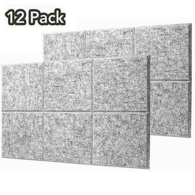 £16.95 • Buy 12pcs Acoustic Absorption Panels Soundproofing Studio Insulation Wall Panel Foam