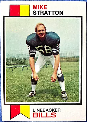 1973 Topps MIKE STRATTON #388 Buffalo Bills NM-MT Clean Borders! • $1.79