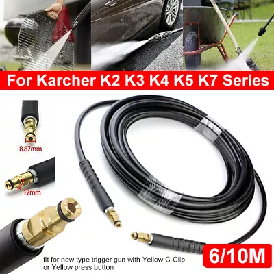 K2 K3 K4 K5 K7 Pressure Washer Hose Click Trigger Click 15m Karcher K Series 6m • £12.99