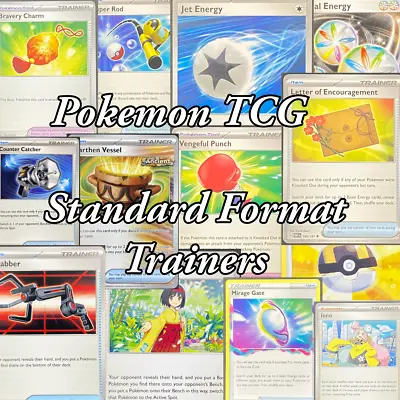 Pokémon TCG Standard Format Items & Supporters Deckbuilding Trainers You Pick • $1.25